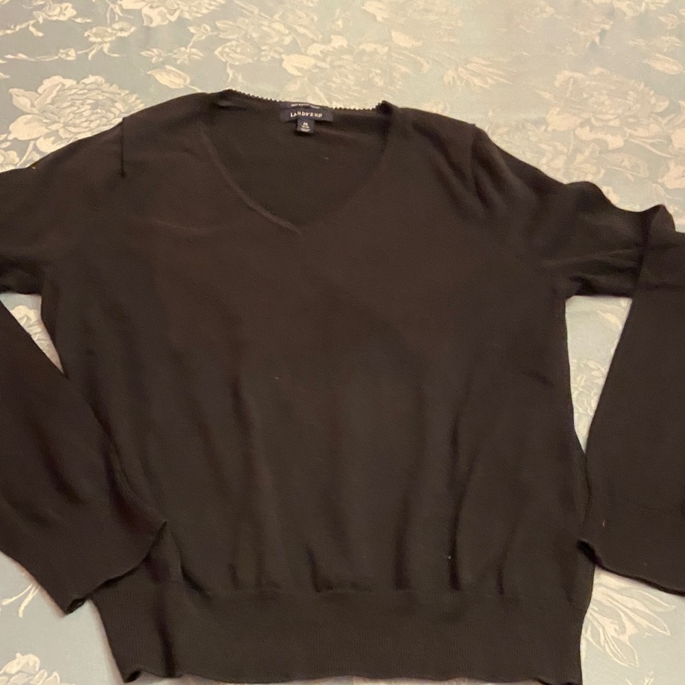 Black V-Neck Sweater